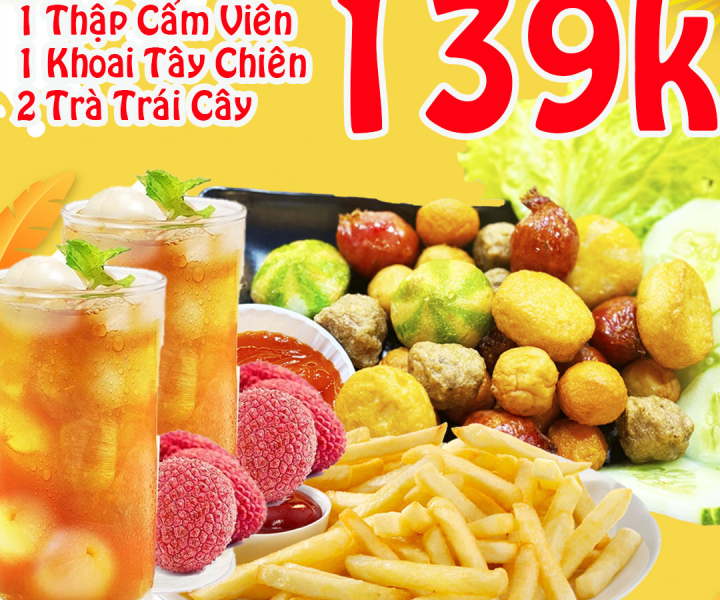 ComBo Ăn Vặt 139k - Dùng Tại Quán