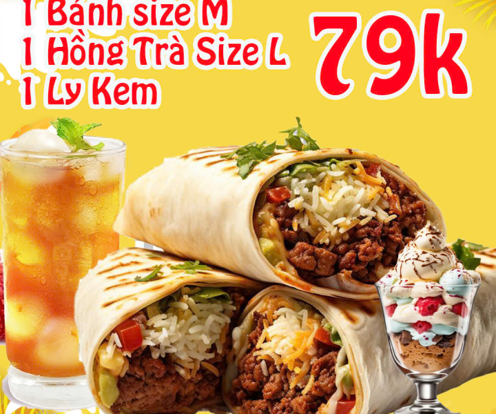 ComBo Bữa Sáng Tuyệt Vời 3 Món - Dùng Tại Quán